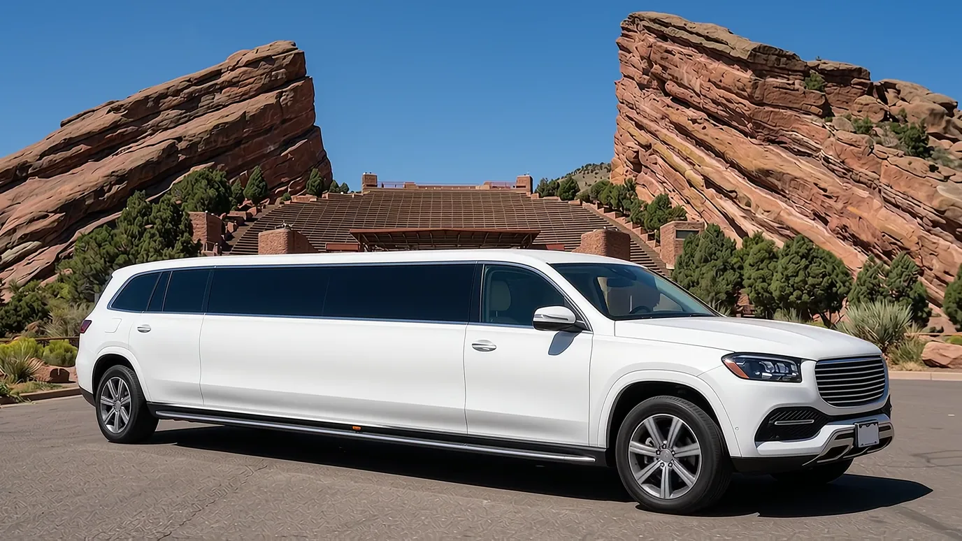 Morrison white Mercedes GLS 18 passenger stretch limo