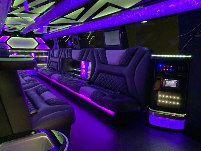 SUV limo interior