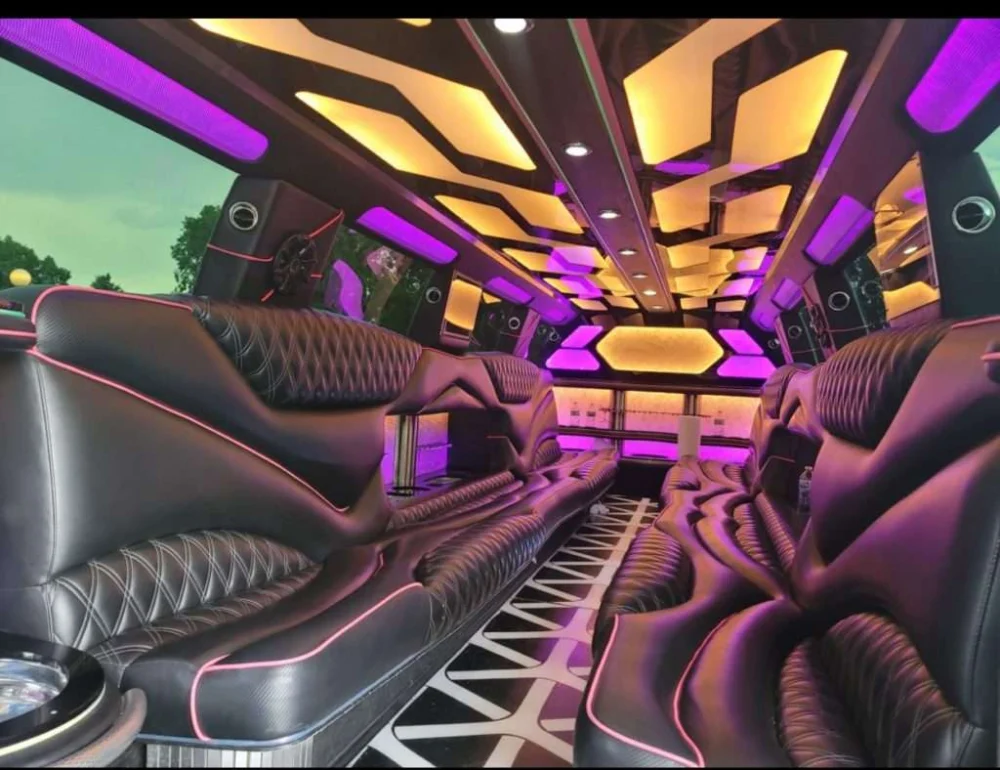 Morrison white Cadillac Escalade stretch limo